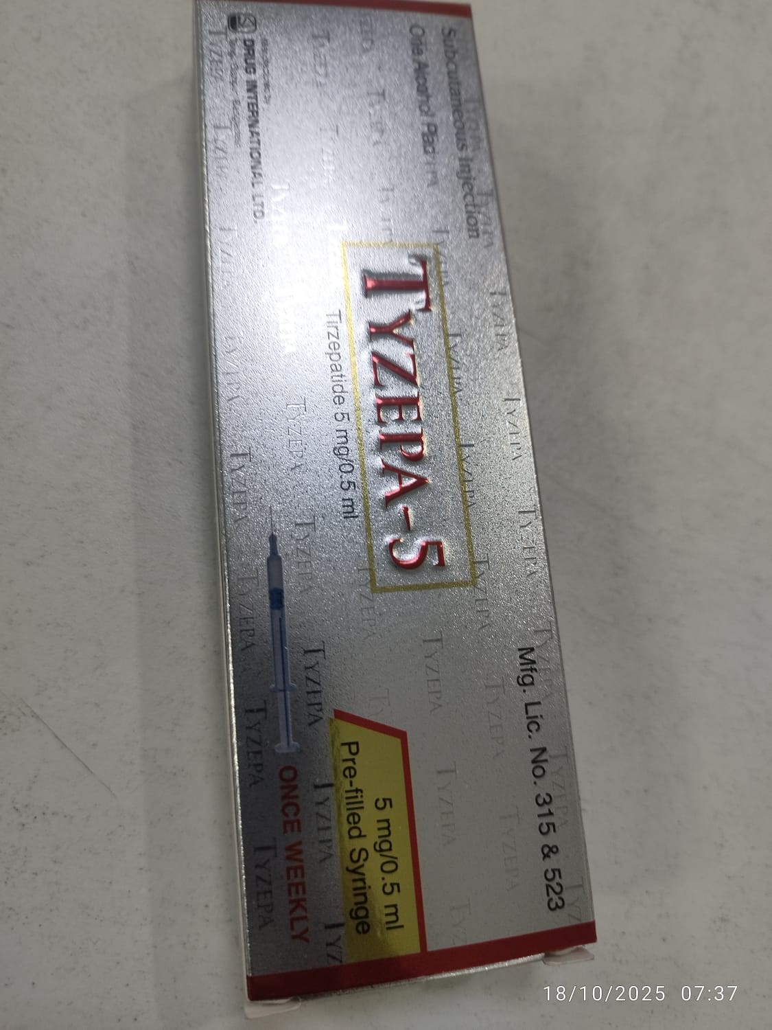 Tirzepatide-5mg/0.5ml Injection